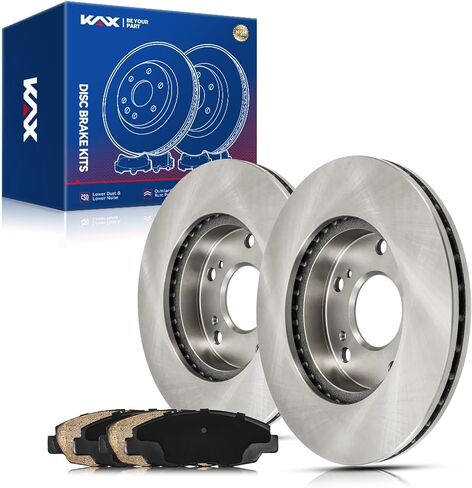 KAX Front Brake Kit for Honda Civic 2006 2007 2008 2009 2010 2011, 10.31inch Brake Rotors Pads Kit, #31311+D465A Front Brakes in Kuwait