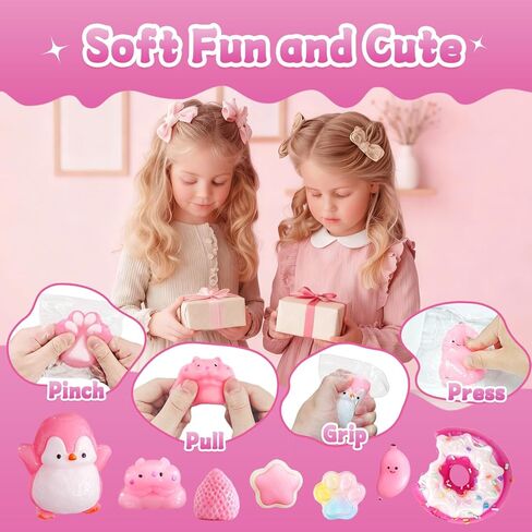 24Pack Taba Squishies Toy, Squishy Fidget Taba Toys, Stress Relief Sensory Squeeze Toys for Kids 4-8 8-12 Party Favors, Classroom Prizes, Birthday Gifts Goodie Bag Stocking Stuffers in Saudi Arabia