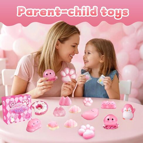 24Pack Taba Squishies Toy, Squishy Fidget Taba Toys, Stress Relief Sensory Squeeze Toys for Kids 4-8 8-12 Party Favors, Classroom Prizes, Birthday Gifts Goodie Bag Stocking Stuffers in Saudi Arabia