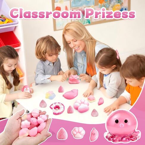 24Pack Taba Squishies Toy, Squishy Fidget Taba Toys, Stress Relief Sensory Squeeze Toys for Kids 4-8 8-12 Party Favors, Classroom Prizes, Birthday Gifts Goodie Bag Stocking Stuffers in Saudi Arabia