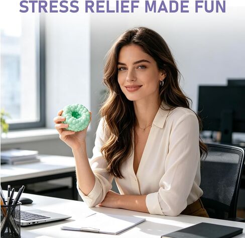 4Pcs Crunchy Squishy Moldable Stress Balls, Satisfying Sand-Filled Feel with Every Squeeze, for Office Desk, Focus Relaxing for Adults in Saudi Arabia