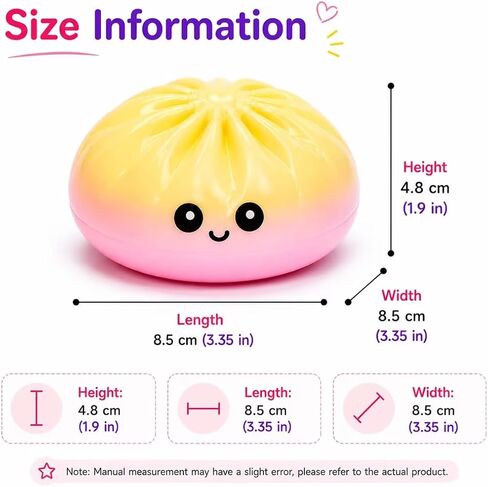 4Pcs Dumpling Squishies Mystery Box,18 Colors Random Mystery Glitter Dumpling Squishies Toy Gift Box,Colorful Dumplings Stress Balls Fidget Sensory Toy Desk Toys for Adults (Random 4 Colors) in Saudi Arabia