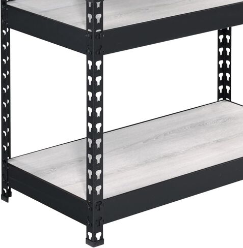 Natural and Black 4-Tier Bookcase in Saudi Arabia