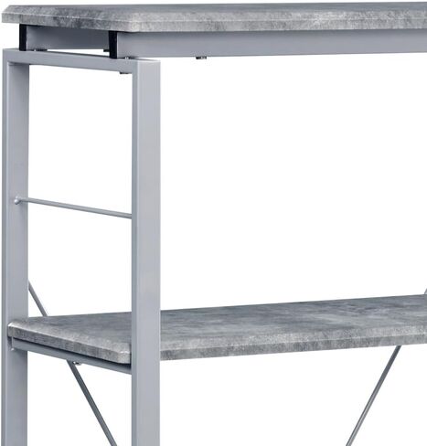 Grey and Silver 4-Shelf Bookcase 54.5" H* 24.5" W * 11.5" D in Saudi Arabia