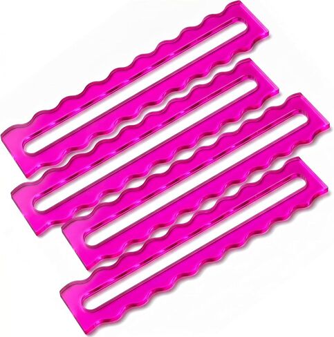 Mahjong Line Finder, 4 Pack Mahjong Line Reader Acrylic Mah Jong Rules Reader Card Accessories for Beginners and Players (Tortoiseshell) in Saudi Arabia