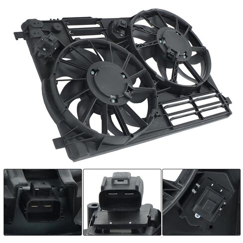 Radiator Cooling Fans Assembly Replacement for Ford Escape 2017-2019 Replacement for Lincoln MKC 2015-2016 FO3115215 621574 EJ7Z8C607H in Kuwait