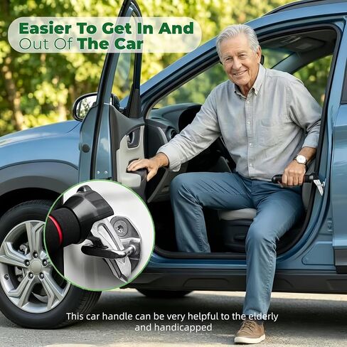 Car Handle Assist for Elderly -2 Pack Car Door Handle for Elderly & Seniors & Handicap - Multifunction Car Armrest Portable Bar in Saudi Arabia
