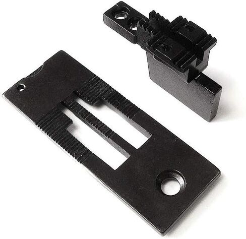 لوحة إبرة وتغذية كلب لـ Juki Lh-515 Singer 112W 212W، Consew 327 332 2-إبرة (حجم مقياس الإبرة: 1/4") in Kuwait