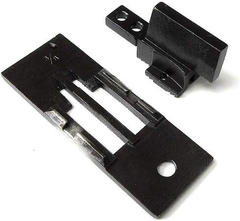 لوحة إبرة وتغذية كلب لـ Juki Lh-515 Singer 112W 212W، Consew 327 332 2-إبرة (حجم مقياس الإبرة: 1/4") in Kuwait