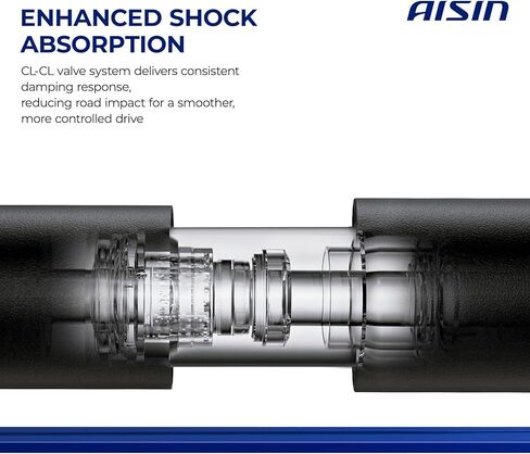 AISIN AFTERMARKET SABFC-00577 Set of 2 Rear Suspension Shock Absorber - Compatible with Fiat 500 2012-2017 in Kuwait