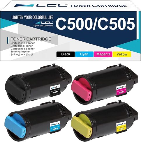 LCL Remanufactured Toner Cartridge Replacement for Xerox VersaLink C505 C505S C505X C500 C500N C500DN 106R03862 106R03859 106R03860 106R03861 (4-Pack Black, Cyan,Magenta, Yellow) in Saudi Arabia
