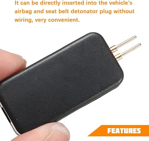 Car SRS Airbag Simulator Tester, 12PCS 2-Pin Vehicle Airbag Bypass Resistor Testing Instrument, Automotive SRS Diagnostic Tool for Finding Faults, Universal for SUV RV Truck in Kuwait