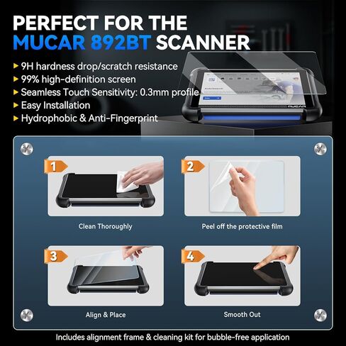 MUCAR Car Diagnostic Tool Combos Professional, 892BT AI-Assisted OBD2 Scanner + TK101 Tool+E021 USB Endoscope+Tempered Glass Screen Protector, 4PCS Automotive Scan Tool Set,Free Lifetime Upgrade in Saudi Arabia