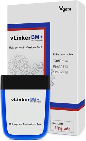 Vgate vLinker BM3.0 Bluetooth OBD2 Scanner Diagnostic Tool Bimmercode, Code Reader for BMW, Supports Android & Windows in Kuwait