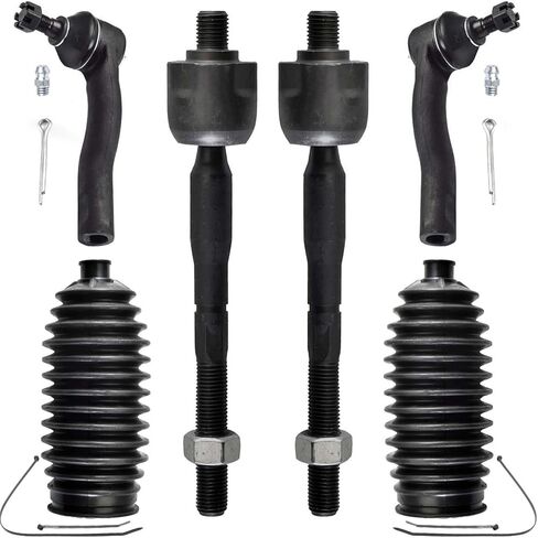 ASTARPRO - مجموعة قضبان ربط أمامية مكونة من 6 قطع بديلة لـ 10-12 Ford Fusion Mercury Milan، 11-12 Lincoln MKZ، 4 قضبان ربط داخلية وخارجية 2 حذاء 2010 2011 2012 in Kuwait