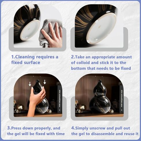 6.7 Oz Exhibits Gel for Museum，Removable Adhesive Gel Used in Museums to Protect Collections and Family Vases from Falling，Fixed Decorations and Collection，Reusable & No Residue in Saudi Arabia