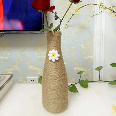 Jute Twine 328 ft, Natural Garden Twine for Climbing Plants, Jute Rope String for Crafts, Plant Twine for Gardening, Packaging, DIY Projects and Gift Wrapping in Kuwait