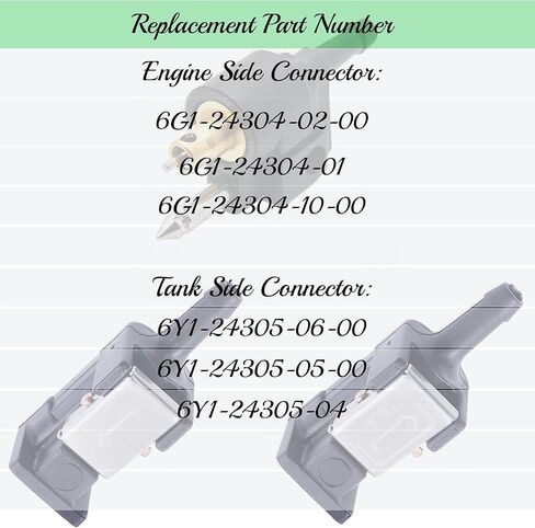 6mm 1/4" Fuel Pipe Joint Comp Connector For Yamaha Outboard 6-90 HP 6G1-24305 6Y1-24305 6Y1-24305-06-00 Engine Side Male Connector(6G1-24304-02) in Saudi Arabia