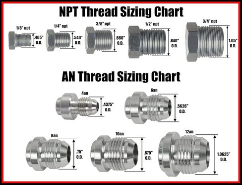 ICT Billet Straight -10AN Flare Male to 1/2"NPT Pipe Turbo Drain Adapter Fitting 10 AN Bare Aluminum AN816-10-08AXL in Kuwait