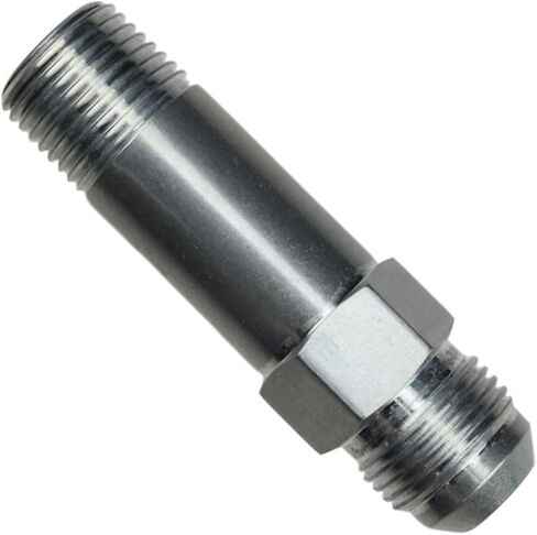 ICT Billet Straight -10AN Flare Male to 1/2"NPT Pipe Turbo Drain Adapter Fitting 10 AN Bare Aluminum AN816-10-08AXL in Kuwait