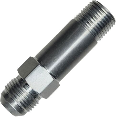 ICT Billet Straight -10AN Flare Male to 1/2"NPT Pipe Turbo Drain Adapter Fitting 10 AN Bare Aluminum AN816-10-08AXL in Kuwait