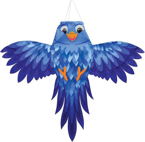 In the Breeze 5272 — Blue Bird Windsock — Colorful, Fully Printed, Unique Outdoor Bird Windsock in Kuwait