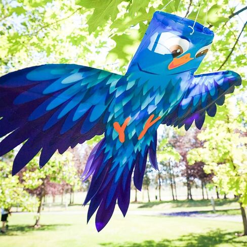 In the Breeze 5272 — Blue Bird Windsock — Colorful, Fully Printed, Unique Outdoor Bird Windsock in Kuwait