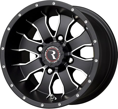 Raceline Mamba Black Wheel with Machined Face Finish (12x7"/4x156mm) in Kuwait