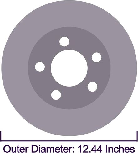 Rear Brake Rotors Replacement for Jeep Wrangler 2007 2008 2009 2010 2011 2012 2013 2014 2015 2016 2017, Jeep Wrangler JK 2018 Brakes, 12.44" Rear in Kuwait
