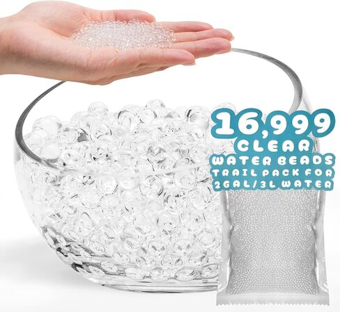 ANZON MORIES Clear Deco Granules 3 Size Options (Trail Pack), Wedding Centerpiece Table Home Decoration (16999, S 0.31-0.35in) in Saudi Arabia