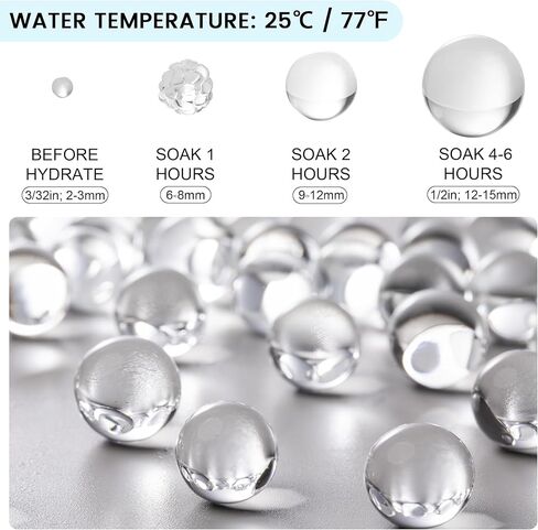 ANZON MORIES Clear Deco Granules 3 Size Options (Trail Pack), Wedding Centerpiece Table Home Decoration (16999, S 0.31-0.35in) in Saudi Arabia