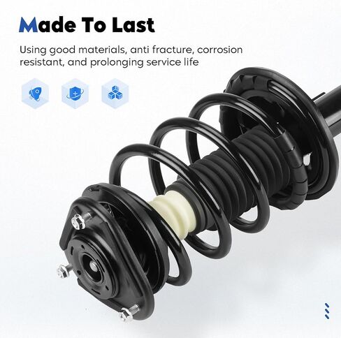 Front Struts Assembly w/Coil Spring Shock Absorber & Sway Bars End Links Compatible with 2003-2008 Toyota Corolla, Shock Replace for 172115 K80230 in Kuwait