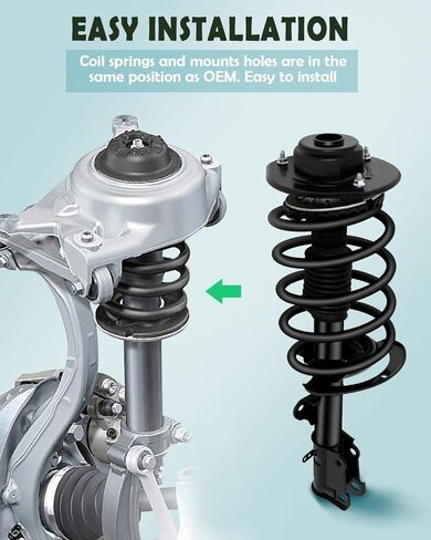 SCITOO Front Shock Absorber Assembly Fit for 2004-2008 for Chrysler Pacifica, Complete Shock and Strut Assembly Kit Fit for 172130L 172130R 2PCS in Kuwait