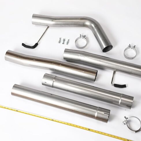Stainless Steel Exhaust Pipe Kit for Dodge 2013-2026 RAM CHASSIS CAB CUMMINS 6.7L 4" Powerstroke Diesel in Kuwait