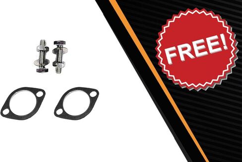 Exhaust Flex Pipe Compatible for 2007 Mazda CX-9 3.5L | 2008-2012 Mazda CX-9 3.7L | Stainless Steel | Northeastern Exhaust | Includes Gaskets and Bolt Kit | Direct-Fit Replacement in Kuwait