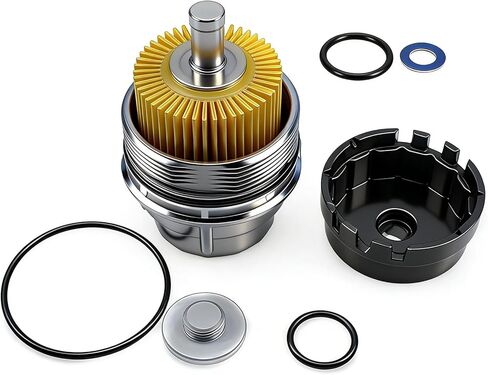 Oil Filter Housing Cap Assembly Kit for Toyota Lexus, RAV4 Camry Highlander Tundra Tacoma 4Runner Sienna Avalon Venza RX350, Replaces 15620-31060 15643-31050 in Kuwait