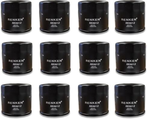 RENKEN RK4612 Spin On Oil Filter Compatible with PH6607 L14612 51365, Pack of 12 in Saudi Arabia