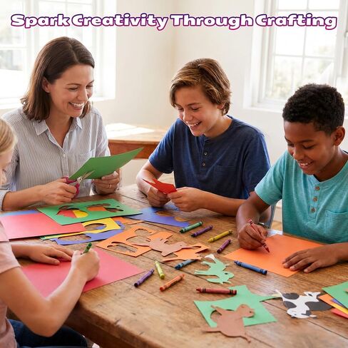 108 Sheets Colored Cardstock 8.5" X 11", 50 Assorted Colors 180GSM/65LB Construction Paper Card Stock Printer Paper for DIY Crafts, Printing, Scrapbooking, Party Decorations, Art Supplies in Saudi Arabia