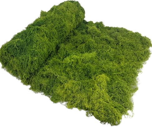 RSSGID حصيرة الطحلب الاصطناعي بطانية سجادة طحالب وهمية 39.37 × 39.37 بوصة، مفرش طاولة من العشب الصناعي، أوراق طحالب خضراء لنباتات ديكور الحائط، مشغولات حديقة خرافية داخلية، ديكورات حفلات DIY 100 × 100 سم in Kuwait