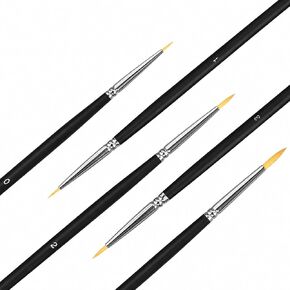 5Pcs Paint by Numbers Kit for Adults Acrylic Paintbrushes Set,Professional Small Fine Tip Detail Miniature Paint Brushes for Watercolor Gouache Oil Face Painting,Model,Figurine,Craft in Saudi Arabia