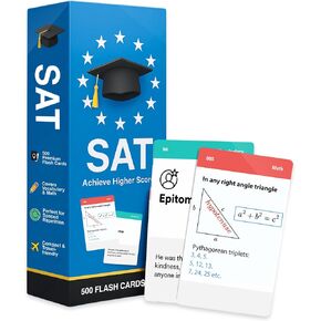 500 SAT Prep Flash Cards 2026-2027 | Vocabulary, Math Formulas & Practice Questions – Infodeck’s Most Complete SAT & ACT Prep Flashcard Set in Saudi Arabia