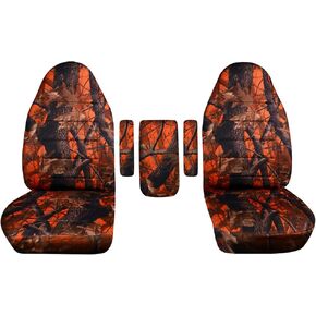 Totally Covers Compatible with 1999-2001 Ford F-150 F-250 F-350 Camo Truck Captains Chairs Seat Covers w 3 Armrest Covers (1 per Seat + Center): Wetland Camouflage (16 Prints) F-Series F150 F250 F350 in Saudi Arabia