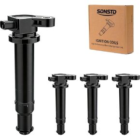 UF499 Ignition Coil Pack of 4 for Hyundai Accent, Elantra, Kia Rio, Spectra, Dodge Attitude 1.6L L4, Replaces OEM 27301-26640 in Kuwait