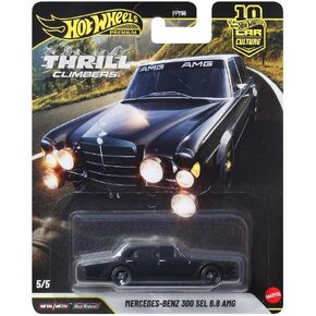 لعبة هوت ويلز كار كالتشر بريميوم بمقياس 1:64 لعبة مصبوبة مرسيدس بنز 300 SEL 6.8 AMG مع إطارات راكبين حقيقيين وجسم وهيكل معدني/معدني، قابلة للتجميع in Kuwait