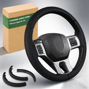 Aimato Steering Wheel Cover for Dodge RAM 1500/2500/3500/4500 (2012-2018), 1500 Classic (2019-2023) – 3 Pieces Ultra-Thin,Non-Slip,Breathable Wheel Protector in Kuwait
