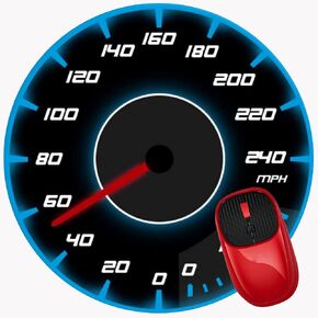 Mouse Pad Racing Speedometer Speed Vehicle, Premium-Textured Mouse Mat with Non-Slip Rubber Base, Cute Round Mousepad for Laptop Computer Office Desk Accessories,7.9 inch in Saudi Arabia