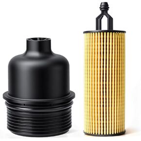 Aluminum Engine Oil Filter Housing Cap with Oil Filter Assembly | Compatible With 2011-2016 Chrysler, Dodge Charger Challenger,Jeep Grand Cherokee,Ram ProMaster 3.6L V6 | OE 68191350AA in Kuwait