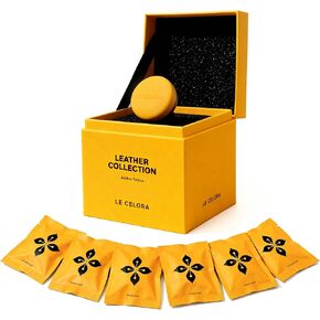 LECELORA Car Diffuser with 6 Scent Refills - Luxury Leather Vent Clip Long Lasting Car Air Freshener, Perfect Birthday Anniversary Valentines Gift for Him Her-Oud Lumiere in Saudi Arabia