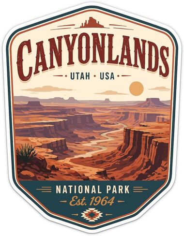 Vintage Antelope Canyon USA Travel Sticker, Waterproof Car Bumper Vinyl Decal, 2 Inch in Kuwait