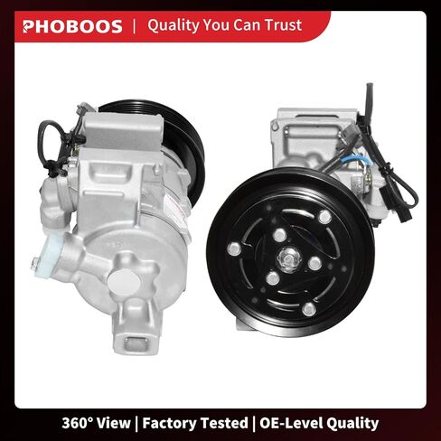 ضاغط تكييف الهواء PHOBOOS مع قابض متوافق مع Honda HR-V 2016-2022 L4 1.8L، تبريد سريع، ضوضاء منخفضة، سهل التركيب، المرجع CO29325C in Kuwait